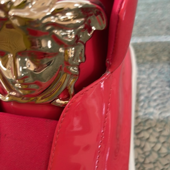 VERSACE Pink Patent Leather Sneakers - Picture 12 of 13